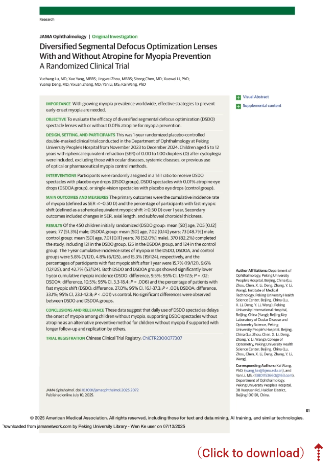 JAMA OPHTHALMOLOGY