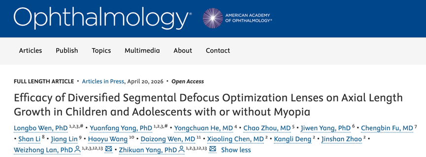 From Landmark Publication to Global Leadership: The Evidence-Based Journey and Continuous Innovation of Aura Lenses